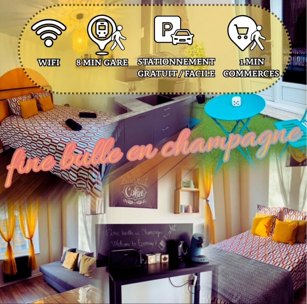 Fine Bulle En Champagne - 1 Chambre - Terrasse Épernay Exteriér fotografie